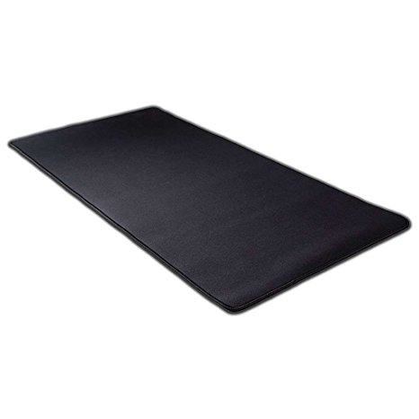 KAZAIRA Extended Gaming Mouse Pad (2XL) with Anti-Fray Stitched Edges - 36" x 18" x 4 mm - Black