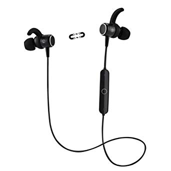 Bluetooth Headphones, Wireless Sports Earbuds Magnetic, HiFi Stereo Noise Cancelling Earphones with Microphone Sweatproof Headsets Compatible with iPhone 6S/7/8/X Samsung for Running Workout Gym