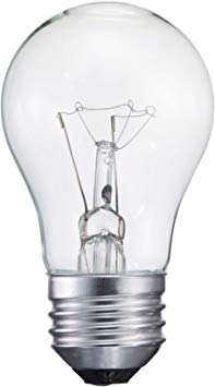 Philips 299990 Appliance Light Bulb, 40-Watt, A15 Glass Size, 1750 Hour Life, 1 Light Bulb