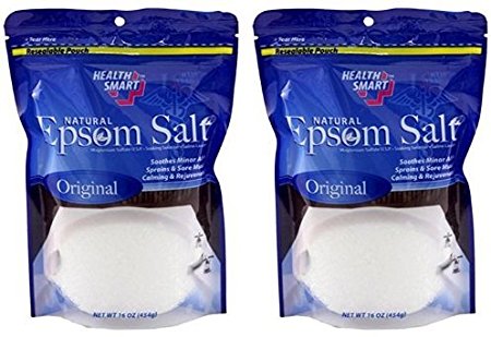 Natural Epsom Salt (Original) 16oz (2 Pack)