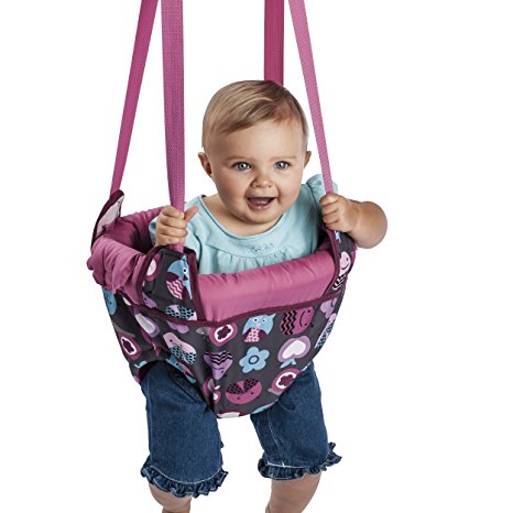 Evenflo ExerSaucer Door Jumper, Pink Bumbly