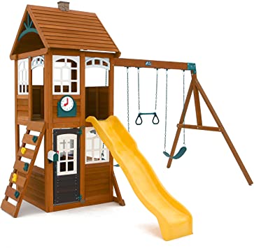 KidKraft McKinley Cedar Wood Swing Set / Playset F24950