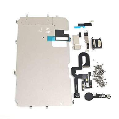 E-repair Screen Metal Bracket Front Camera Flex Cable Small Parts Set Replacement for iPhone 7 Plus (5.5 inch) (Black)