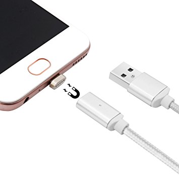 Magnetic Charger,Magnetic Micro USB Charging Data Transfer Cable,Micro Charging Cable,Magnetic USB Data Sync Charging Cable for Android Smartphones,Samsung,HTC,Huawei,Nokia and Tablets-3.9ft