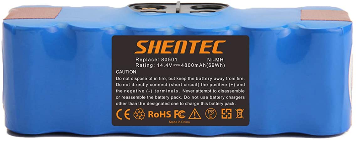 Shentec 14.4V 4800mAh Ni-MH Battery Compatible with Roomba R3 500 600 700 800 900 Series 500 510 520 530 550 560 570 600 610 620 630 650 660 700 760 770 780 800 870 880