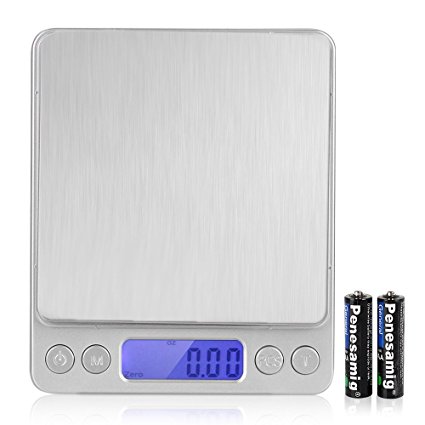 marsboy Digital Pocket Scale for Kitchen Precise Food Scale for Cooking 0.01oz or 0.1g 3000g Kitchen Scale Portable