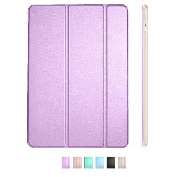Dyasge for iPad Pro 9.7" Case Cover with Auto Wake/Sleep Feature, Magnet Stand and Translucent Frosted Back,Purple
