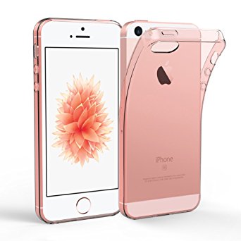 [Rose Gold] iPhone Se 5 5S Case, EasyAcc Apple iPhone Se Soft TPU Case Slim Anti Slip Shockproof Case Back Protector Cover