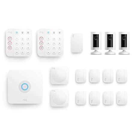 Ring Security Kit Plus with Alarm 14-piece Kit and Indoor Cam 3-pack