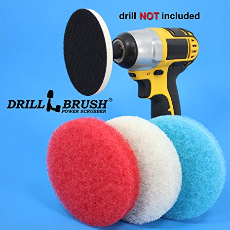 Bathroom Cleaning Power Scrubber Scouring Pad Kit