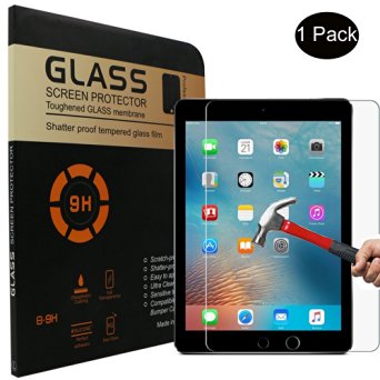 iPad Pro 9.7 Screen Protector,[0.3mm/2.5D] Crystal Clear -Candywe Tempered Glass Screen Protector for iPad Pro 9.7 Inch