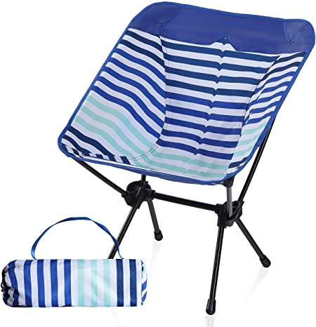 Camping World Portable Compact Ultralight Camping Folding Chairs with Aluminum Frame for Outdoor, Camping, Hiking