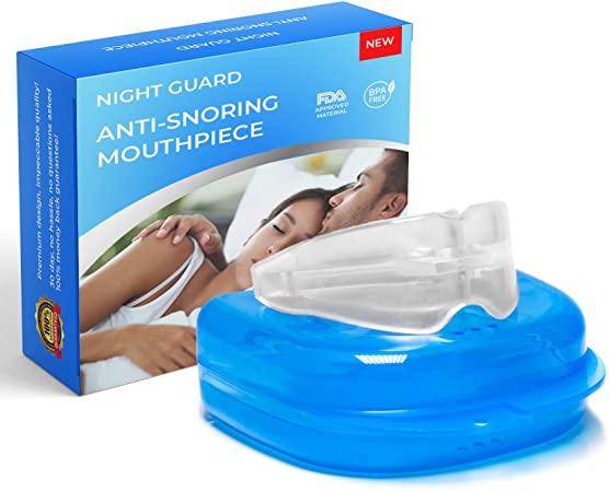 Snore Stopper Mouthpiece - Anti Snoring Solution, Sleep Aid Custom Night Mouth Guard