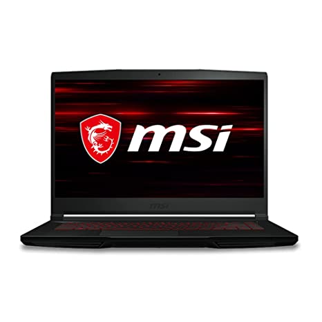 MSI GF63 Thin 10SCXR Intel Core i7-10750H 15.6 inches FHD Gaming Laptop (HM470 I DDR4 8GB I 512GB NVMe PCIe Gen3x4 SSD/NVIDIA GPU GTX1650 Max Q, GDDR6 4GB I Windows 10 Home, Black, 1.86kg)