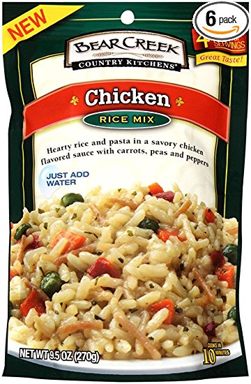Bear Creek Rice Mix, Chicken, 9.5 Ounce (Pack of 6)