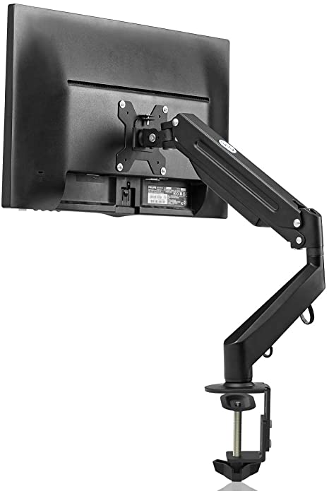 Suptek Fully Adjustable Gas Spring Monitor Mount Fits 17 20 22 23 24 26 27 inch Monitors Weight Capacity up to 13.2 lbs