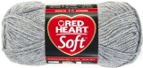 Red Heart E7289440 Soft Yarn Light Gray Heather