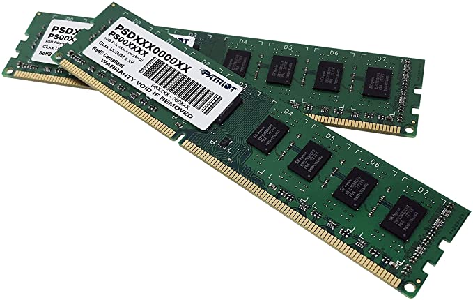 Patriot Signature DDR3 8 GB (2 x 4 GB) PC3-12800 (1600MHz) 240-Pin DDR3 Desktop Memory Kit PSD38G1600K