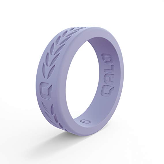 QALO Women's Hibiscus Silicone Ring