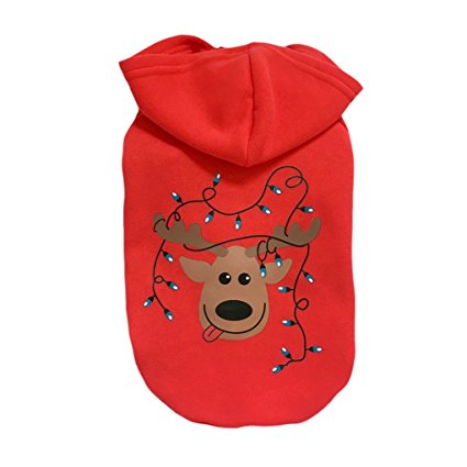 Pet Coat Clothes Apparel Hoodie Costume with Cap for Winter for Cat Small Dog Puppy