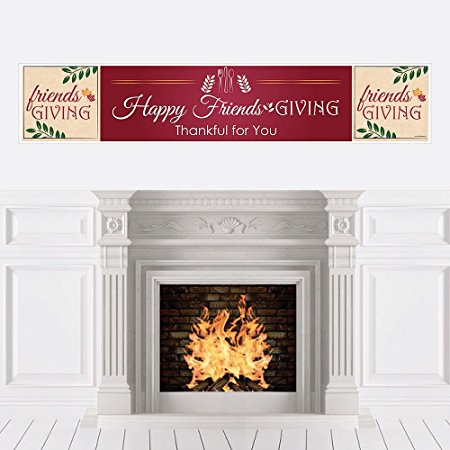 Friends Thanksgiving Feast - Friendsgiving Party Decorations Party Banner