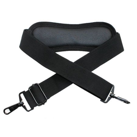 Angelina-one Black Color Padded Adjustable Shoulder Strap with Swivel Hook for Bags/briefcases/luggage