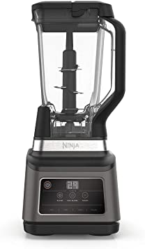 Ninja 2-in-1 Blender with Auto-iQ (BN750UK) 1200W, 2.1L Jug, 0.7L Cup, Black/Silver, Tritan & BPA Free Plastic, 1200 W, 2.1 liters, Black & Silver