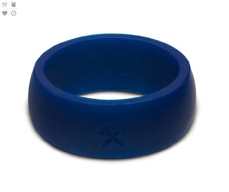 QALO- Mens Silicone Wedding Ring- (Quality, Athletics, Love and Outdoors Collections) Designed for Everyday Use that Provides a Safe, Functional Alternative to the Traditional Wedding Band- Sizes 8-16