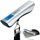 Camry Luggage Scale 110 LBS Capacity Large and Blue Backlight LCD Display
