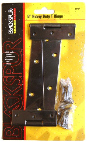 Blackspur BB-BH181 PAIR 6" HEAVY DUTY T HINGE (WITH FITTING)