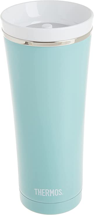 Thermos NS105TQ4 Sipp 16 Ounce Stainless Steel Vacuum Insulated Travel Tumbler, Matte Turquoise