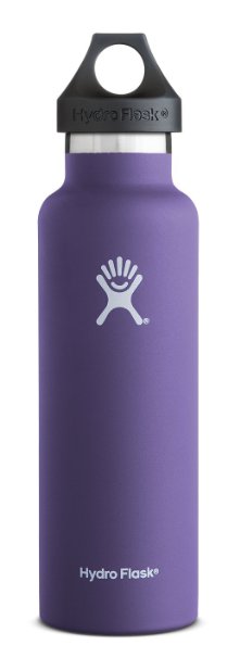 Hydro Flask Vacuum Insulated Stainless Steel Water Bottle, Standard Mouth w/Loop Cap