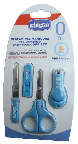 Original Baby Manicure Set Contains Scissors, Mini Nail Clippers and Delicate file In Blue by www.choicefullshop.com