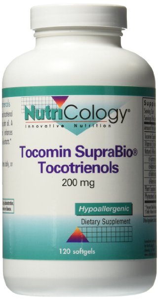 Nutricology Tocomin Suprabio Tocotrienols Softgels, 200mg, 120 Count