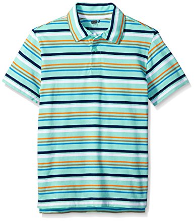 Crazy 8 Boys' Kid Mint Striped Polo Shirt