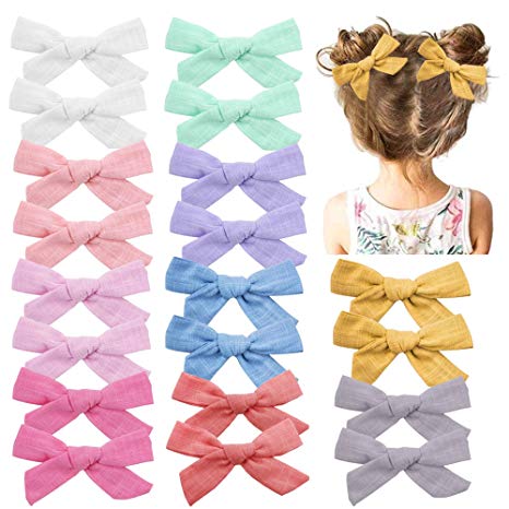 Baby Girls Hair Bows Clips with Alligator Clips Hair Barrettes Accessory for Fine Hair Infant Toddlers Kids