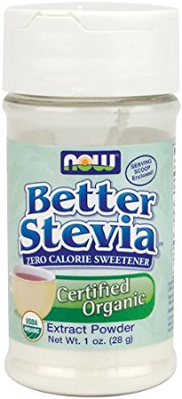 NOW Foods Stevia White Extract Powder, 1 Ounces (Pack of 2)