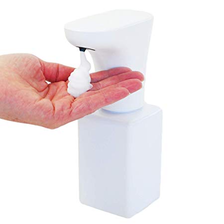TROPRO Soap Dispenser, Automatic Touchless Foaming Soap Dispenser - Infrared Motion Sensor Liquid Hands-Free Auto Soap Dispenser/Adjustable, Upgraded Waterproof - Transparent【Rechargeable Battery】
