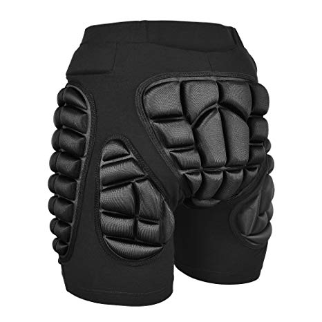 Stynice 3D Padded Shorts EVA Hip Protection Pads Breathable Padded Compression Shorts Kids Women Men for Skating Skiing