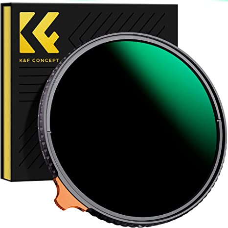 K&F Concept 82mm Variable ND Filter ND3-ND1000 (1.5-10 Stops), 28-Layer Coatings HD Optical Glass Adjustable Neutral Density Filter for Camera Lens(Nano-X Series)