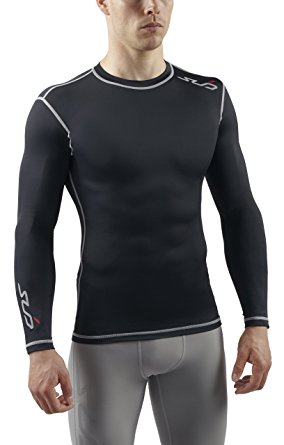 SUB Sports DUAL Mens Compression Shirt - Long Sleeve All Season Base Layer