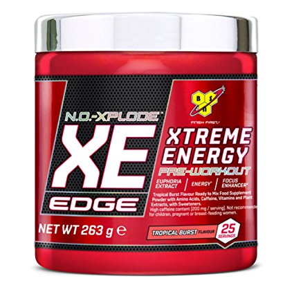 BSN N.O.-XPLODE XE Edge Pre Workout Powder, 263 g, Fruit Punch