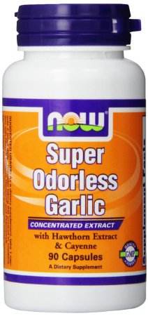 Now Foods Super Odorless Garlic Capsules 90-Count