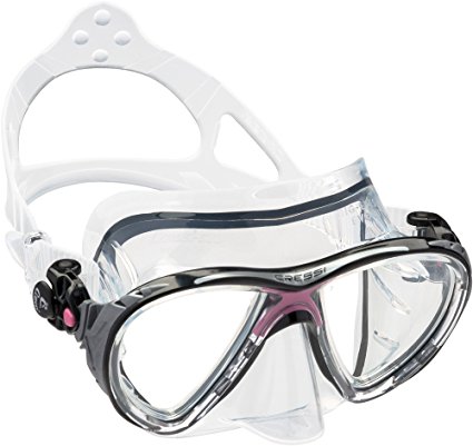 Adult Patented Inclined Inverted Teardrops Lens Mask for Scuba, Snorkeling, Freediving | BIG EYES EVOLUTION made in Italy by Cressi quality since 1946