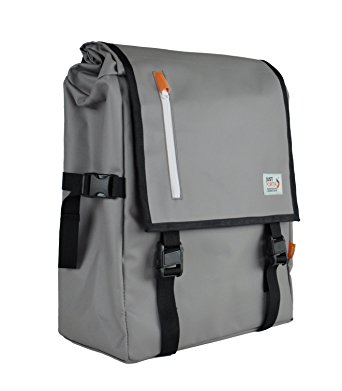 Streeter Commuter Backpack - Padded Laptop Pocket Fits 13 - 16 Inch Macbook. Carry-on TSA compliant. Anti-Theft Magnetic Buckles. Water Resistant Fabric. Best Fit for Men and Women 5ft or taller.