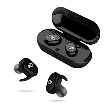 Touch Control Wireless Bluetooth Earbud, Mini Twins Headphone with Portable Battery Charging Case Handsfree Style for Running, GYM, Sports, Driving