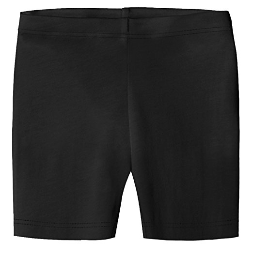 City Threads Girls' 100% Organic Bike Shorts For Sports or Under Skirts
