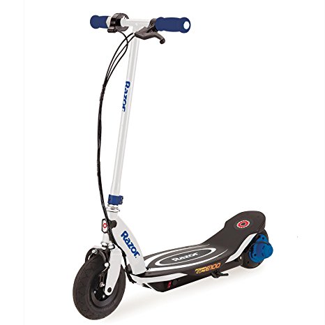 Razor Power Core E100 Electric Hub Motor Kids Toy Motorized Scooter, Blue