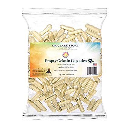 Empty Gelatin Caps Size: 00, 1 cup (approx. 120 capsules)