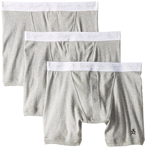 Original Penguin Men's 3 Pack Button Boxer Briefs